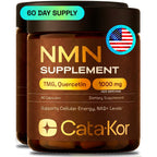 Cata-Kor NMN Supplement – 4-in-1 NAD Supplement with Quercetin | TMG | Resveratrol – NMNH Alternative – Supports Cellular Energy & NAD+ Level – 60 Capsules – Third-Party Tested (1 Pack)