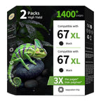 Experience premium imported HP 67XL Black Ink Cartridge, offering high yield and compatibility. Available at Curat Cart.