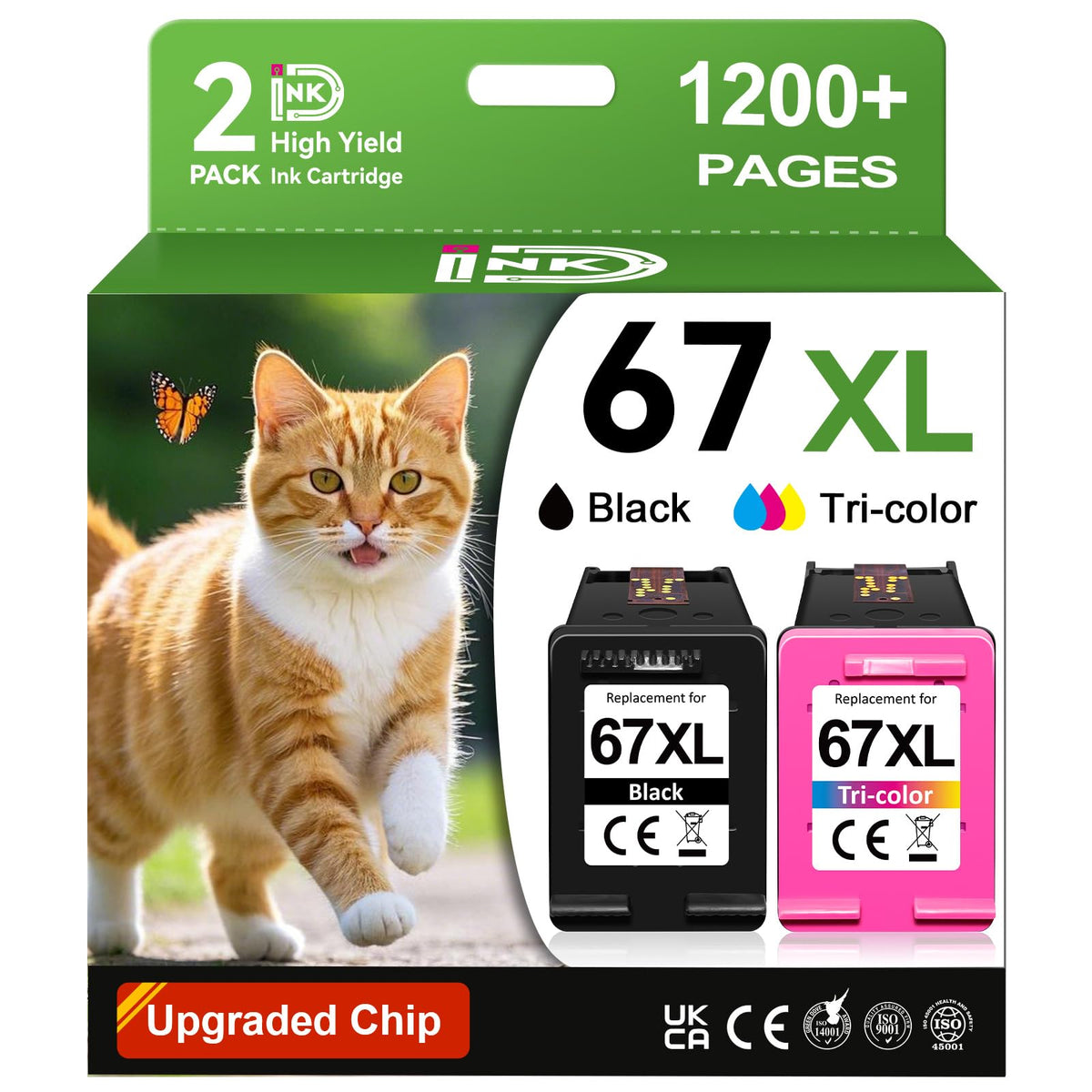 HP 67 Ink Cartridges Combo Pack offers premium imported quality with high yield for vibrant prints. Available at Curat Cart.