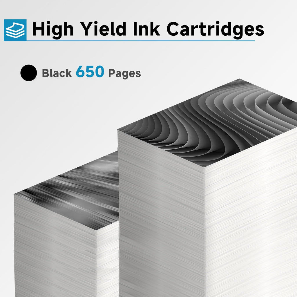 HP 67XL Ink Cartridges in official packaging, delivering high yield of 650 pages. Available at Curat Cart.