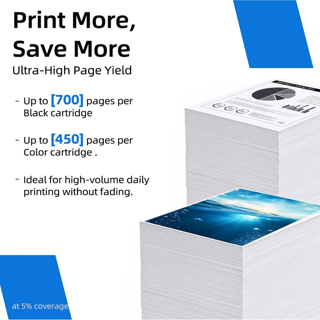 HP 67XL Ink Cartridges Combo Pack offers ultra-high page yield, ideal for high-volume printing. Available at Curat Cart.