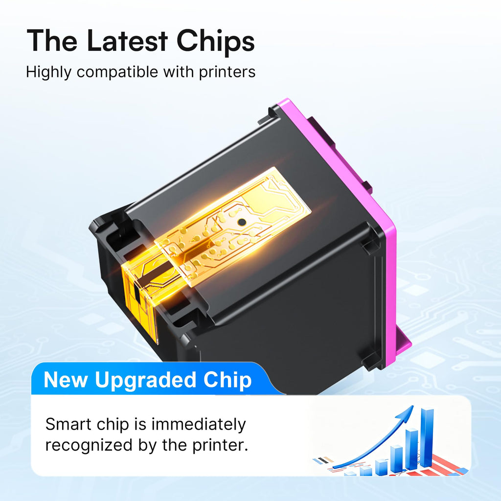 Experience premium printing with HP 67 Ink Cartridges Combo Pack, featuring the latest upgraded chip for seamless compatibility. Available at Curat Cart.