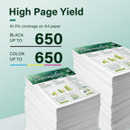 HP Ink Cartridges Combo Pack showcases official packaging with high page yield data, available at Curat Cart.