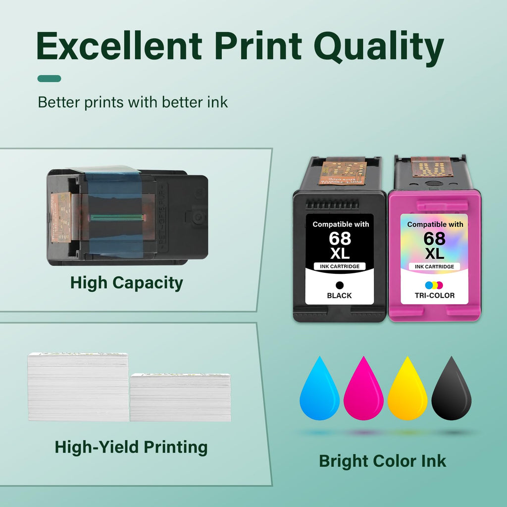 Premium imported HP Ink Cartridges Combo Pack offers excellent print quality with high capacity and vibrant colors. Available at Curat Cart.
