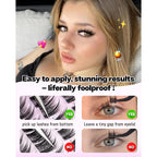 Discover Calphdiar Bottom Lash Clusters for captivating fairy-like eyes. Easy to apply with stunning results!