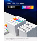 HP 68 Ink Cartridges Combo Pack in official packaging offers high-quality printing with 730 black and 600 color pages. Available at Curat Cart.