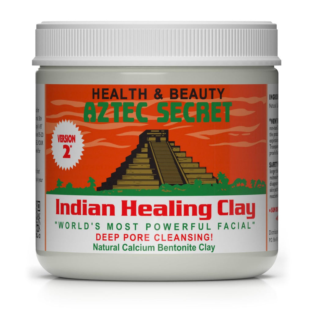 Aztec Secret– Indian Healing Clay 16 Oz – Deep Pore Cleansing Facial & Body Mask – The Original 100% Natural Calcium Bentonite Clay – New Version 2
