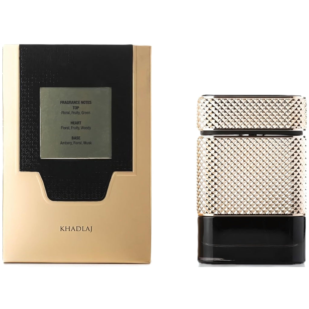Discover Khadlaj Shiyaaka Snow, a 100% authentic citrusy woody fragrance in an elegant bottle, perfect for any occasion.