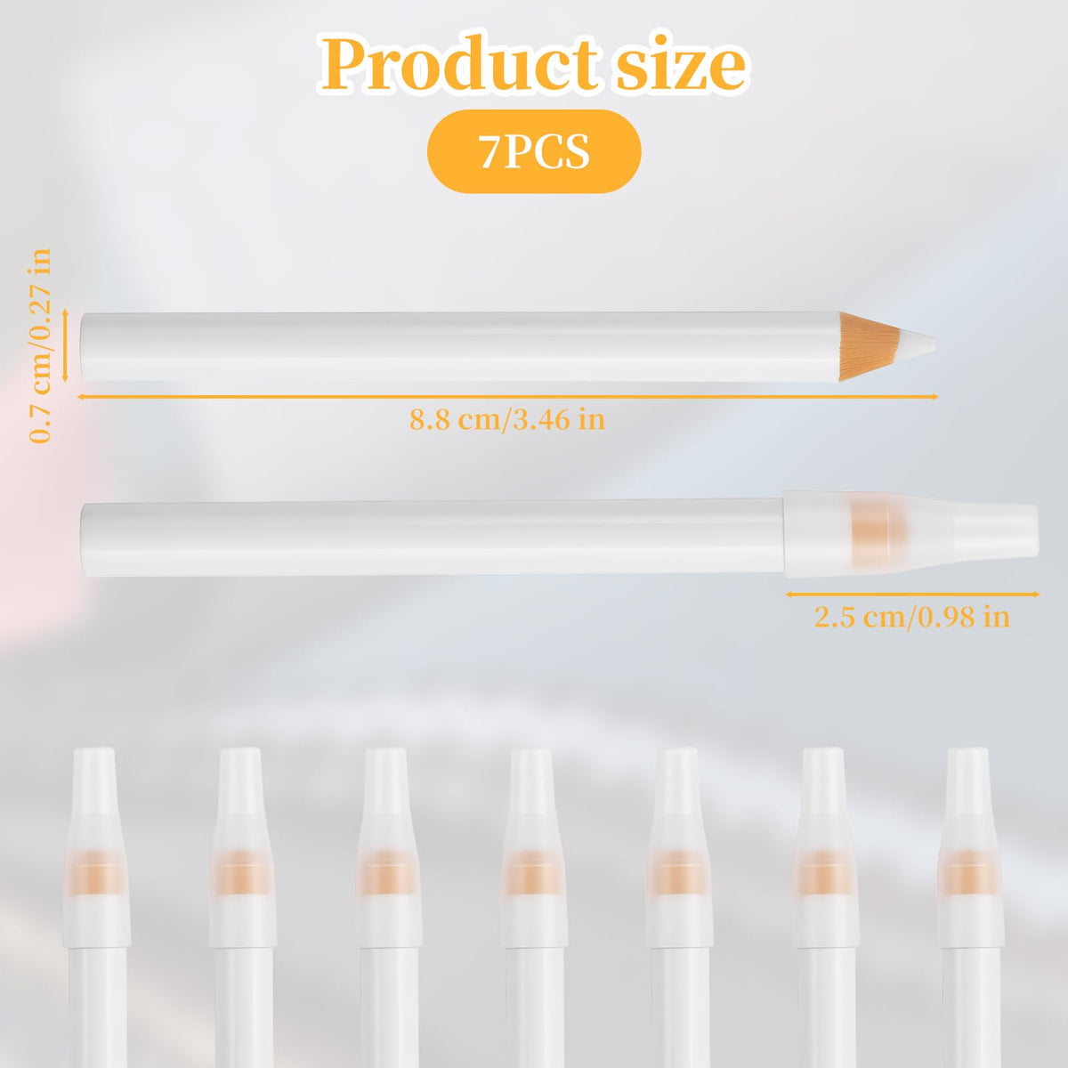Premium sewing pencils for fabric, 7 pieces, 100% Authentic, available at Curat Cart in India. Perfect for precision marking.