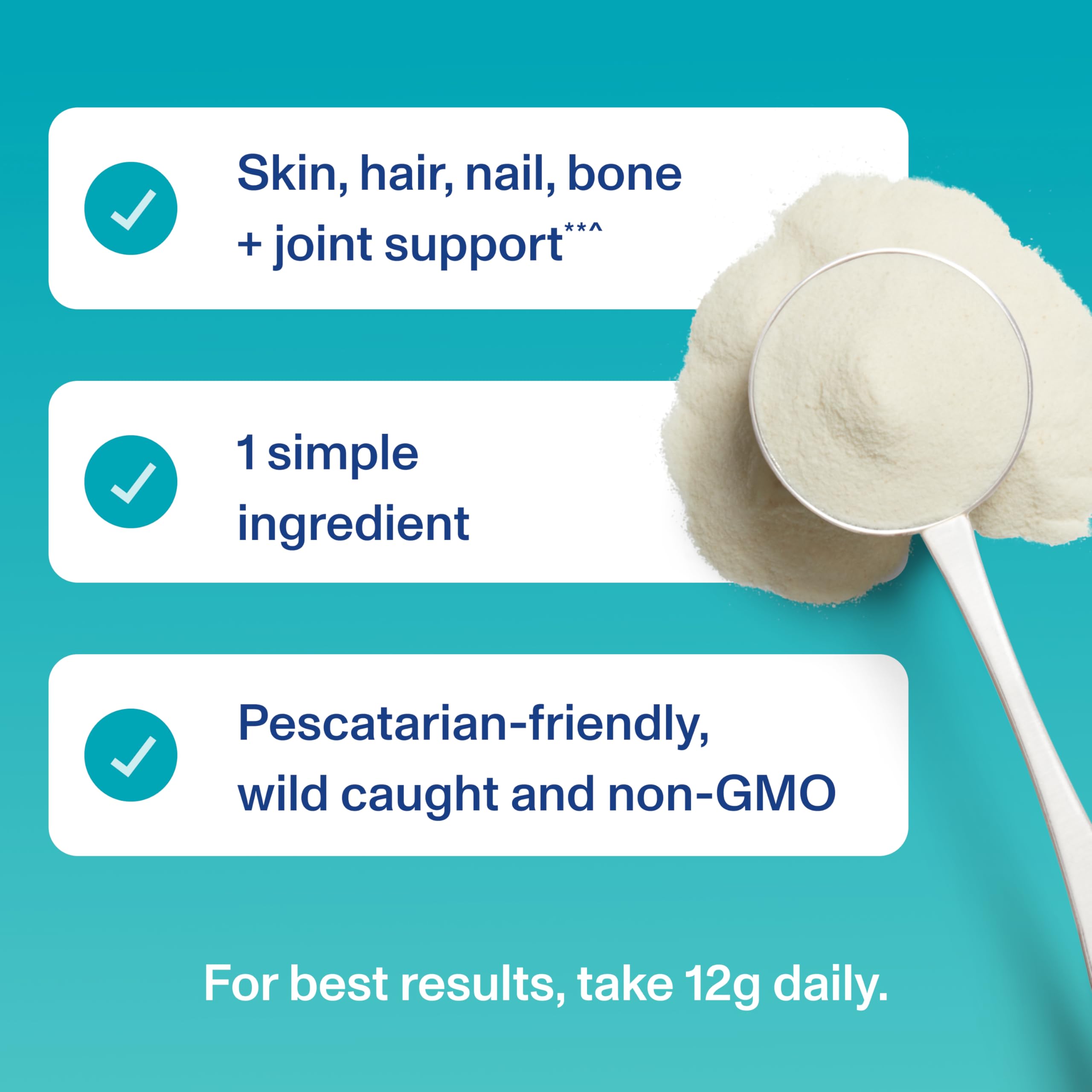 Vital Proteins Marine Collagen Peptides Powder Supplement, 7.8oz | Marine Collagen Peptides, Supports Hair Skin Nails & Joints, Hydrolyzed Collagen, 12g Per Serving