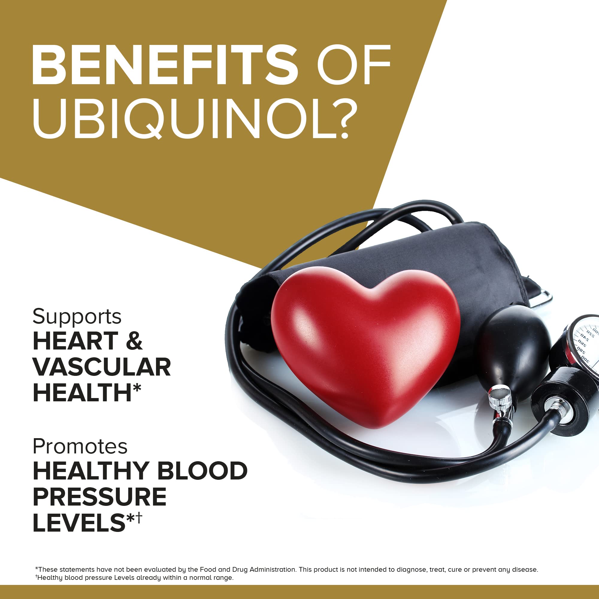 Qunol Ubiquinol CoQ10 200mg Softgels, Ubiquinol 200mg - Active Form of Coenzyme Q10, Antioxidant for Heart Health - 60 Count (Pack of 2)