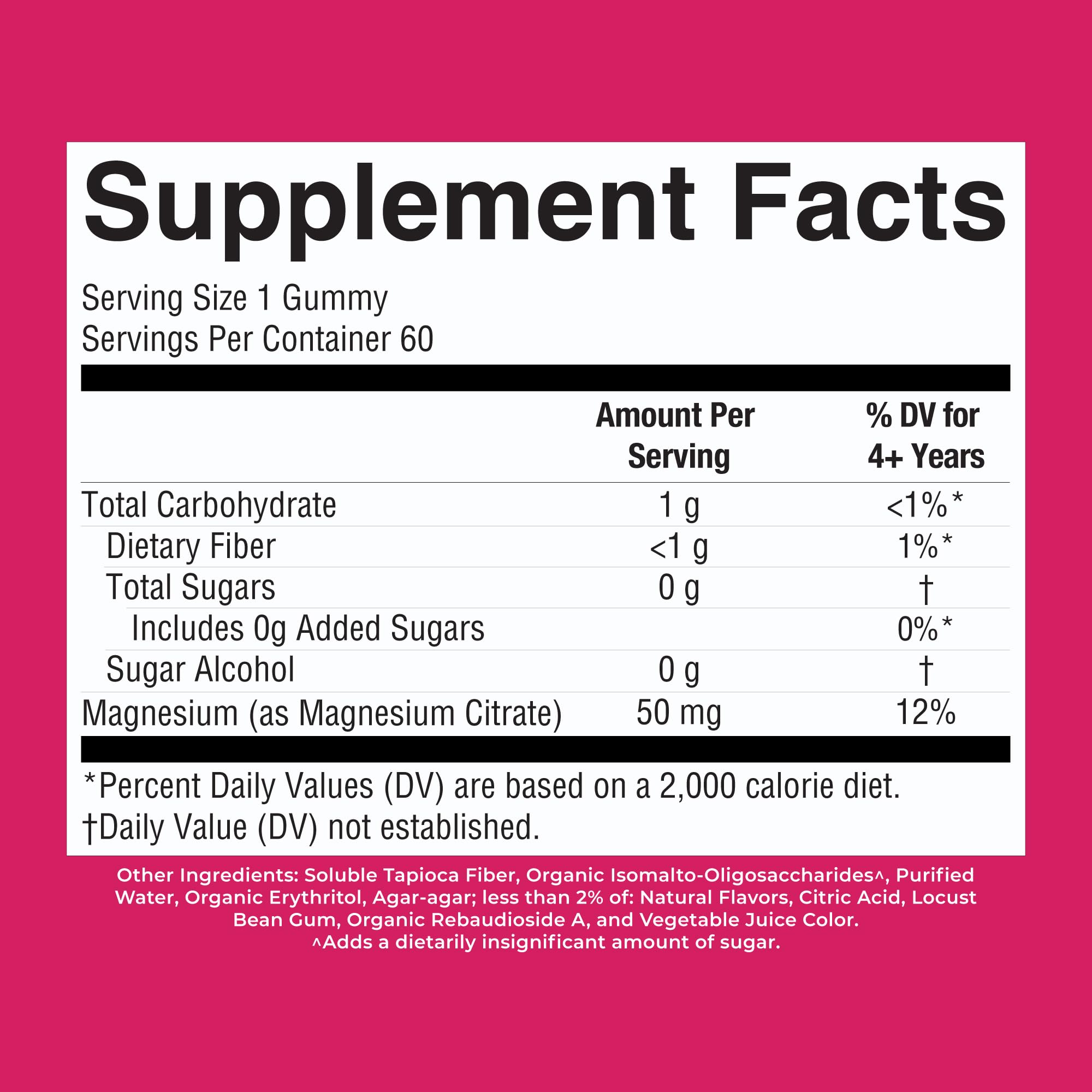 MaryRuth's Kids Magnesium Gummies, 50mg Magnesium Citrate for Kids 4+, 60ct | Bone Health, Calcium Absorption, Essential Mineral, Vegan, CLP Certified, Sugar Free, 60 Count