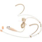 Buy now Pyle Pro Dual Over-Ear Headset Microphone - Professional Hands-Free Omni-Directional Boom Condenser Mic with 4-Pin Mini XLR, 3.9ft Cable, Windscreen - Secure Fit, Pro Audio for Presentations (Beige) at indiglob india