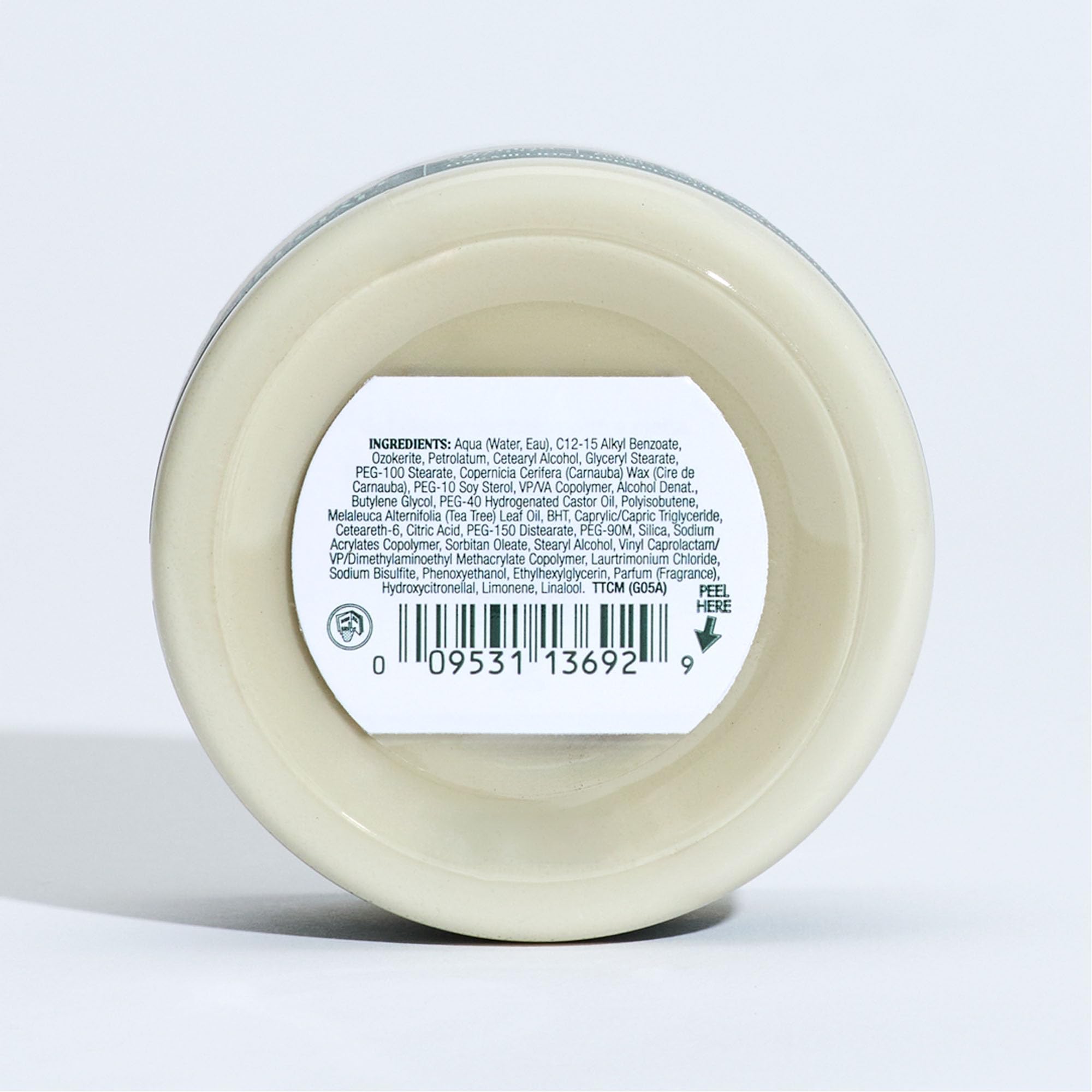 Tea Tree Shaping Cream, Hair Styling Cream, Long-Lasting Hold, Matte Finish, For All Hair Types