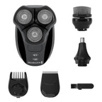 Remington Balder MAX Head Shaver for Men, 7-Head Rotary Wet & Dry Razor | Cordless Design for Flexible Use, 70-Min Runtime, rechargeable battery, wet & dry shaving, sleek black finish