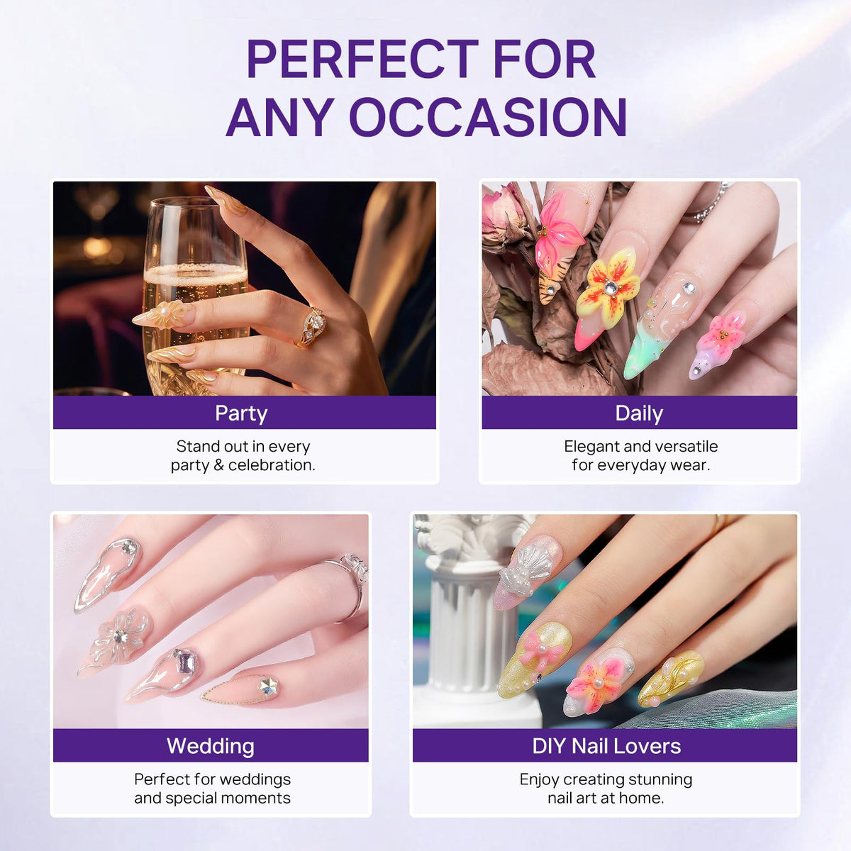 MIZHSE 3D Sculpting Gel for Nail Art, ideal for parties, weddings, and daily use, perfect for DIY nail enthusiasts.