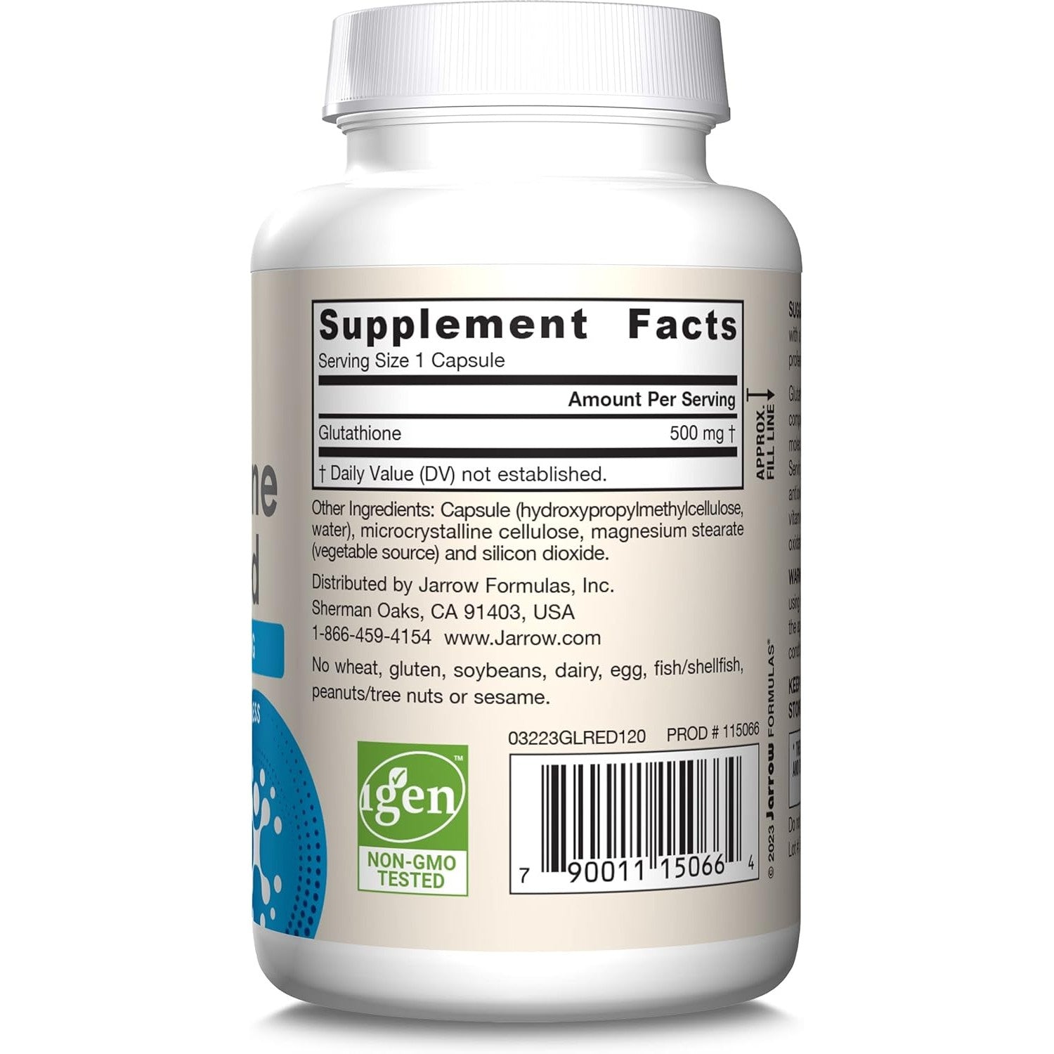 Buy now Jarrow Formulas Glutathione Reduced 500 mg - 120 Veggie Capsules - Intracellular Antioxidant - Quality Glutathione Supplements - Supports Recycling of Vitamins C & E - Non-GMO - Gluten Free - Vegan at indiglob india