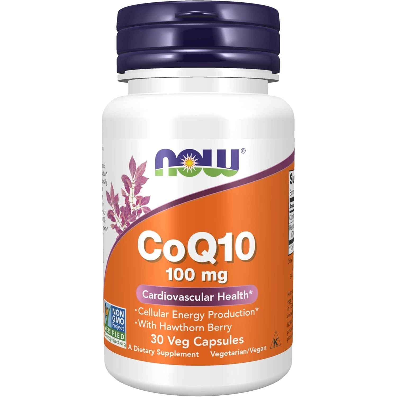 Buy now NOW Foods Supplements, CoQ10 100 mg with Hawthorn Berry, Pharmaceutical Grade, All-Trans Form produced by Fermentation, 30 Veg Capsules at indiglob india