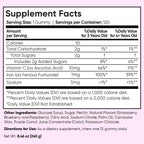maxmedix Kids Iron with Vitamin C Gummies |120 Count, 4 Month Supply, Vegan