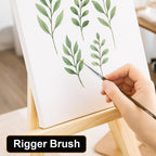 Rigger Brush Watercolor Set, 6 Long Liner Brushes for Acrylic Painting