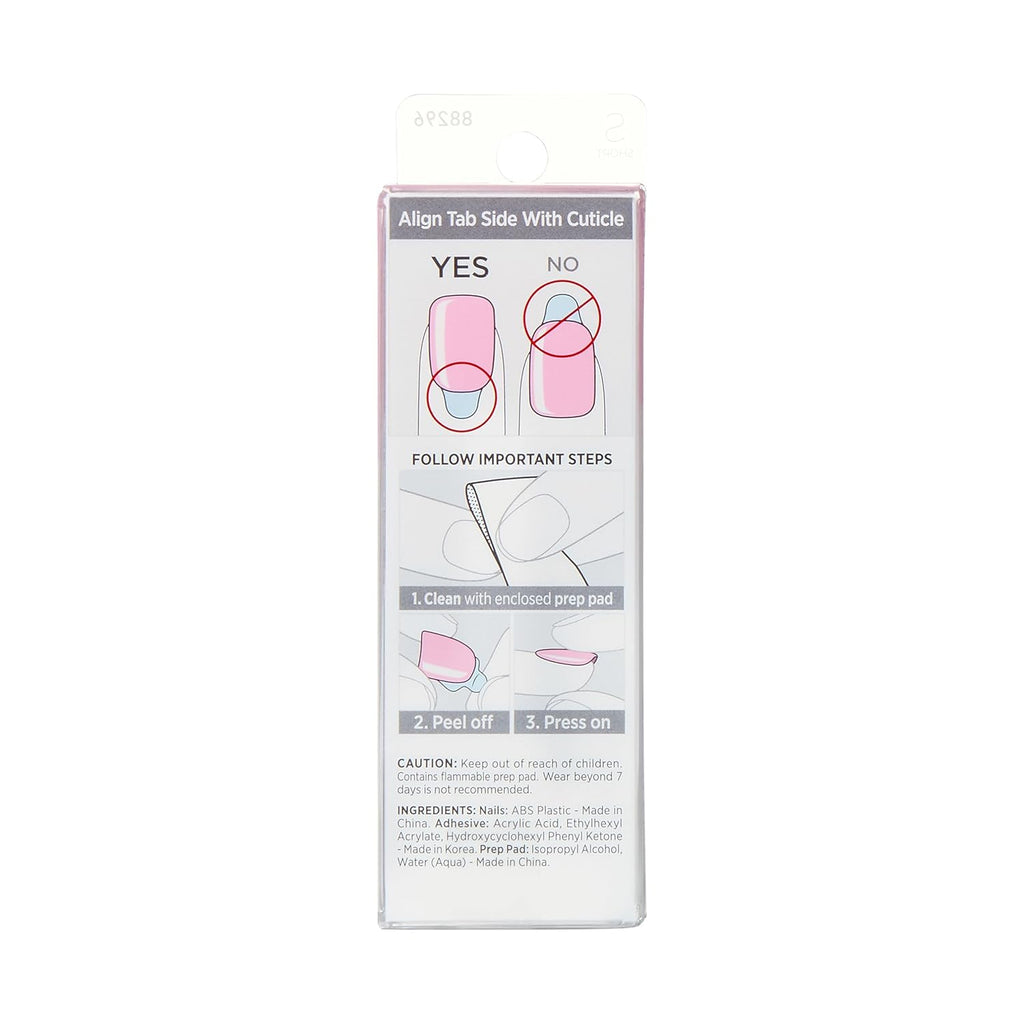Buy now KISS imPRESS No Glue Mani Press On Nails, Color, Includes 30 Nails, Prep Pad, Instructions Sheet, 1 Manicure Stick, 1 Mini File at indiglob india