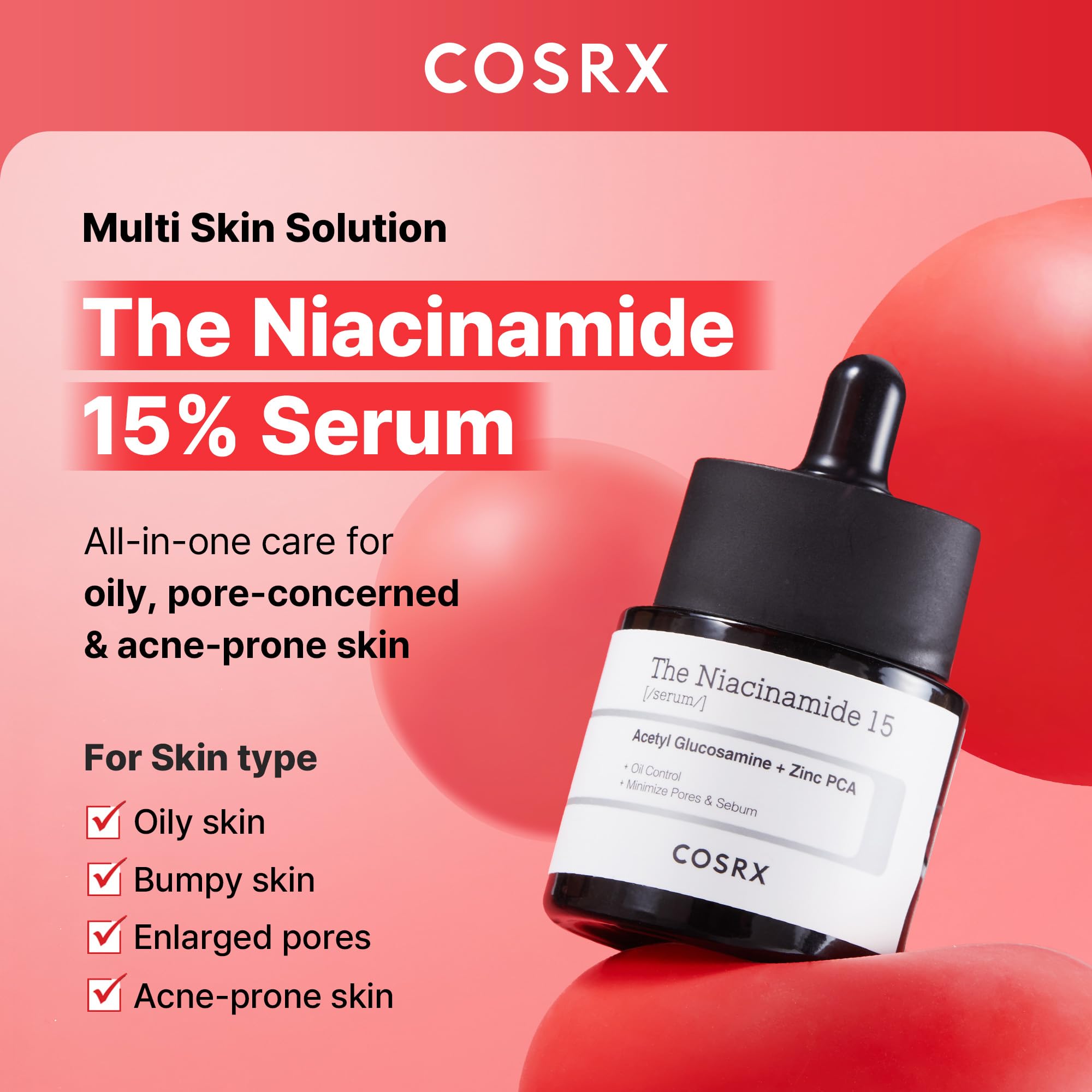 Buy now COSRX 15% Niacinamide Face Serum, 0.67 fl oz, Pore Minimizer Serum for Face, Even Skin Tone, Korean Skin Care at indiglob india