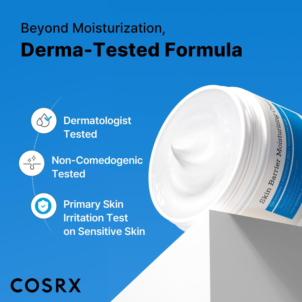 COSRX 100-Hour Hydration Ceramide Body Cream, Non-Greasy, 15.2 fl oz | Body Lotion for Dry to Extremely Dry Skin, Hyaluronic Acid, Skin Barrier Care, Unscented, Fast-Absorbing, Korean Skin Care