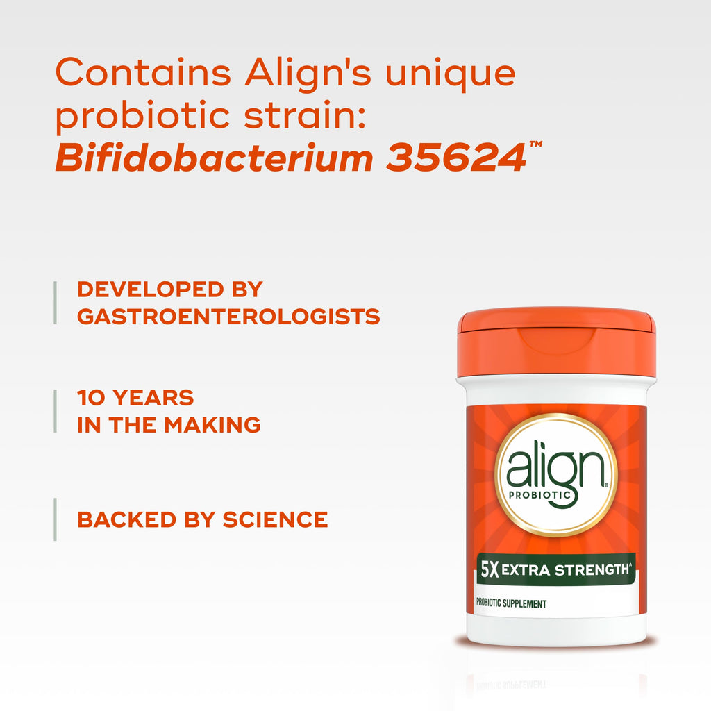 Align Probiotic, Extra Strength, Probiotics for Women and Men, Probiotics for Men, Probiotic Capsules have 5X CFUs, 42 Capsules