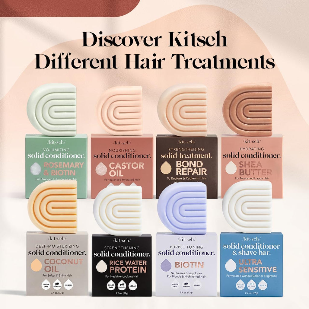 Buy now Kitsch Castor Oil Conditioner Bar Soap - Hydrating & Moisturizing Hair Care - Organic Castor Oil Conditioner for Hair Growth & Scalp Nourishment - Silicone & Paraben-Free, Vegan, Made in USA - 2.7oz at indiglob india