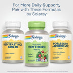 Buy now SOLARAY Hawthorn Berry Capsules 1050 mg - Soothing Herbal Support - Hawthorne Berry Supplement for Overall Wellness Support - Whole Berry, Vegan, Non-GMO, 60 Day Guarantee, 90 Servings, 180 VegCaps at indiglob india