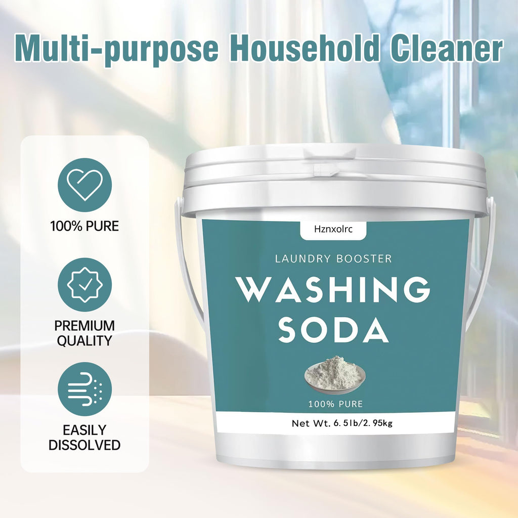 6.5 lb Super Washing Soda Powder Bulk for Laundry, Sodium Carbonate