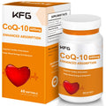 KFG CoQ10 400mg Softgels, Coenzyme Q10 Supplements Support Heart Health, Cardiovascular Health, Immune System & Cellular Energy Production, Gluten Free