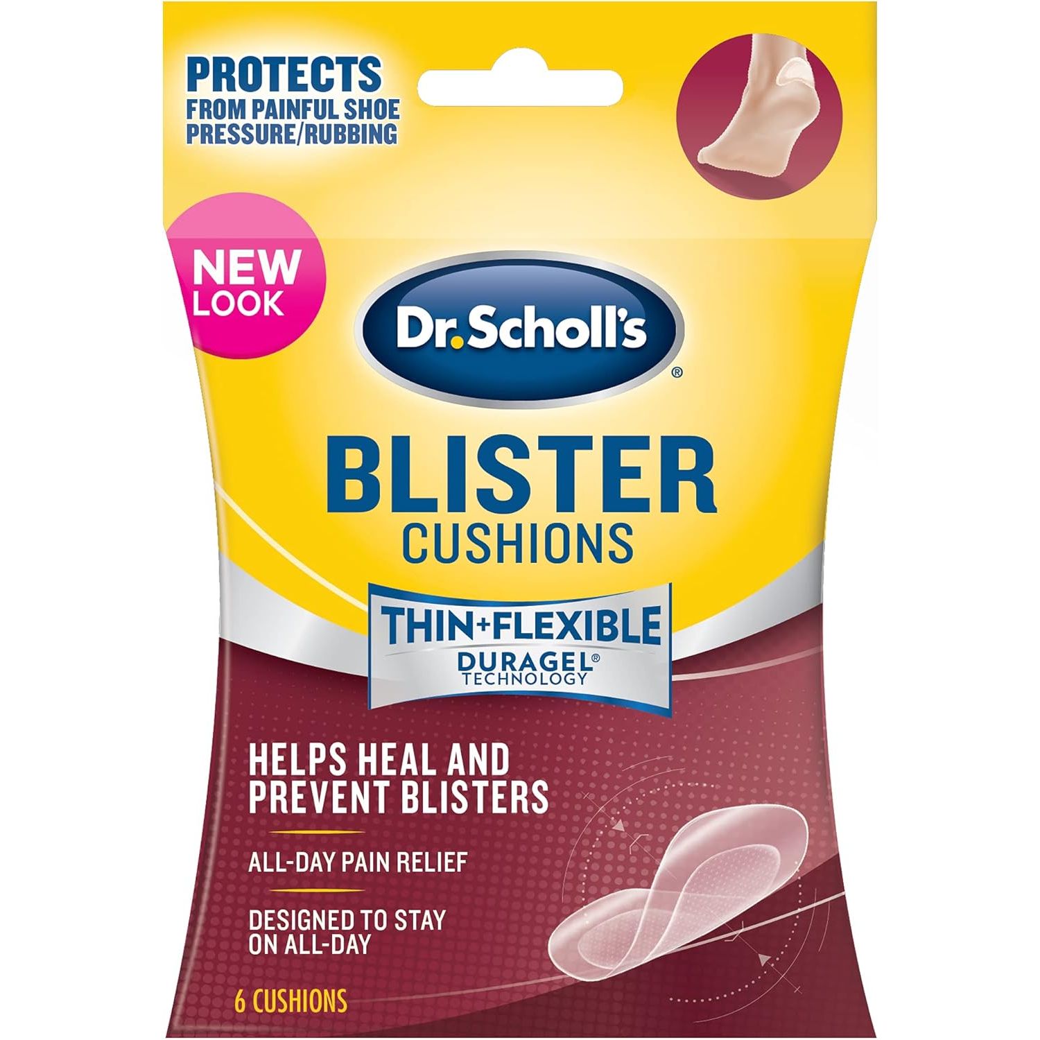 Buy now Dr. Scholl's Blister Cushion with Duragel Technology, 6ct // Heal and Prevent Blisters with Cushioning That is Sweat-Resistant, Thin, Flexible and Nearly Invisible at indiglob india