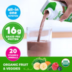 ORGAIN Organic Creamy Chocolate Fudge Shake 12 Pack, 11 FZ
