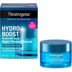 Neutrogena Hydro Boost Night Pressed Serum, 1.7 oz | Hyaluronic Acid & Antioxidants, Hydrating Face Moisturizer, Restores & Revitalizes Skin Overnight, Normal to Extra Dry Skin