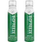 Buy now Biofreeze Pain Relief Spray, Arthritis Pain Reliever, Knee & Lower Back Pain Relief, Sore Muscle Relief, Neck Pain Relief, FSA Eligible, 2 Pack (4 FL OZ Biofreeze Menthol Spray) at indiglob india