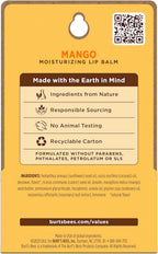 Buy now Burt's Bees Lip Balm - Mango, Lip Moisturizer With Responsibly Sourced Beeswax, Tint-Free, Natural Origin Conditioning Treatment, 2 Tubes, 0.15 oz. (Pack of 2) at indiglob india