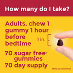 Nature Made Zero Sugar Melatonin 5mg Sleeping Gummies for Adults Extra Strength,100% Drug & Aspartame Free,70 Sugar-Free Melatonin Gummies,70 Day Supply,(Pack of 2)