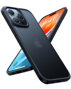 Buy now TORRAS Tough Shockproof for iPhone 13 Pro Case, [Military-Grade Drop Tested] Ultra-Durable Matte Hard PC Back with Soft Silicone Edge Slim Protective for iPhone 13 Pro Phone Case,Translucent Black at indiglob india