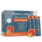 Hydralyte Liver Support + Electrolytes Milk Thistle Drink, Blood Orange