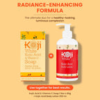 Buy now Koji White Kojic Acid & Vitamin C Brightening Soap, Hydrating Face & Body For Radiant Glow Skin, Nourishing, Moisturizing, Cleansing Bar, Vegan, Paraben-Free, 2.82 oz (2 Bars) at indiglob india