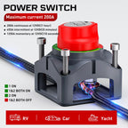 Buy now Nilight 1-2-Both-Off Battery Switch, 12V-48V Disconnect Master Cutoff Switches for Marine Boat Car RV ATV UTV Vehicle, Waterproof Heavy Duty Isolator at indiglob india
