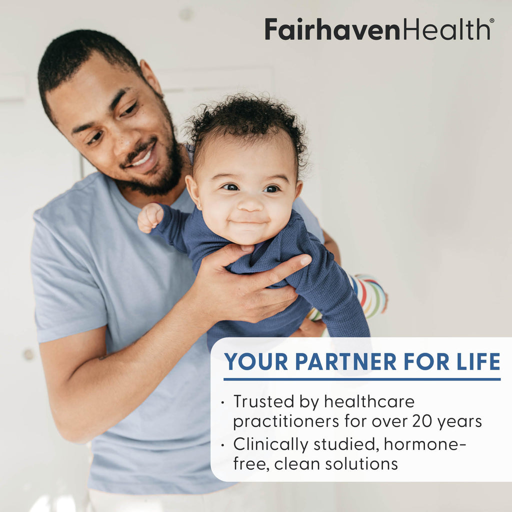 Fairhaven Health FertilAid for Men | Male Fertility Supplement for Count and Motility | Pre-Conception Support with L-Carnitine, CoQ10, Maca and Zinc | 90 Capsules | 1 Month Supply