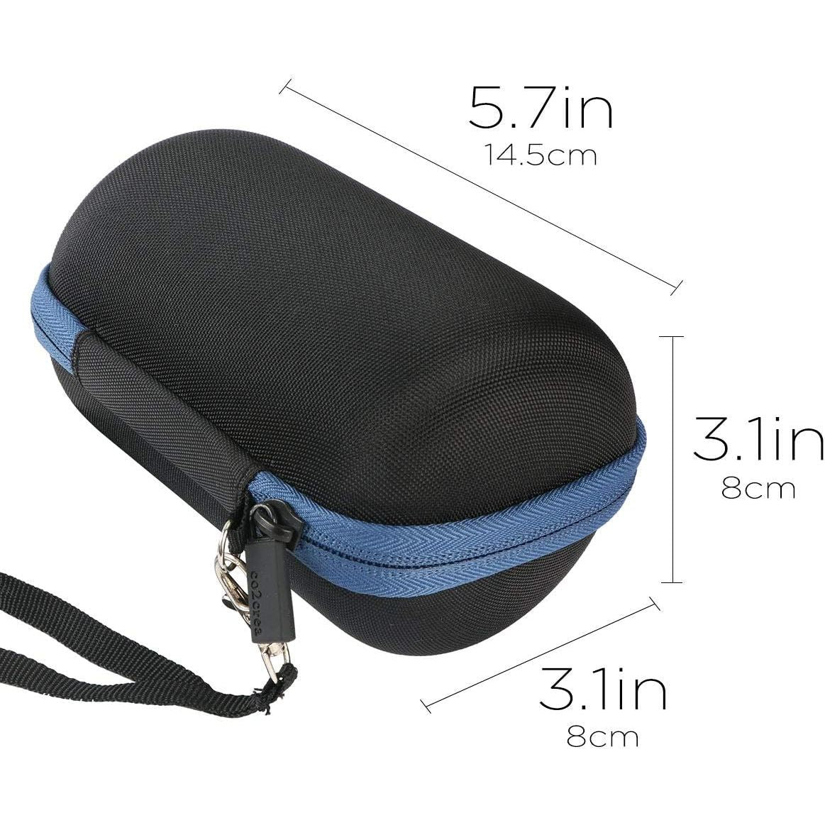 Buy now co2CREA Hard Travel Case Replacement for Sony SRS-XB100 SRS-XB12 SRS-XB13 Extra Bass Portable Bluetooth Speaker (Black Case + Inside Blue) at indiglob india