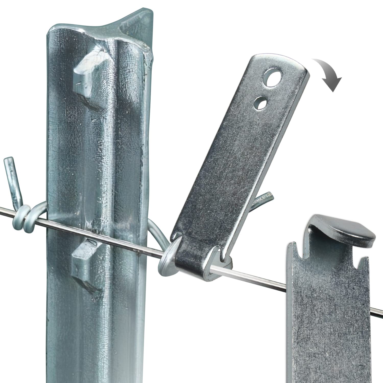 Buy now Fence Wire Twister for T Post Clips, Time Saver Barb Wire Fence Tools Easy to Use Strong Enough to Twist Any Fencing Wire (2 Pack) at indiglob india