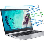 Buy now F FORITO 2-Pack 15.6 Inch Anti Blue Light Laptop Screen Protector, Eye Protection Anti Glare Matte Computer Screen Cover for 15.6" Laptop with 16:9 Aspect Ratio, Reduce Eye Strain and Touch Sensitive at indiglob india