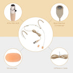 Buy now Pyle Pro Dual Over-Ear Headset Microphone - Professional Hands-Free Omni-Directional Boom Condenser Mic with 4-Pin Mini XLR, 3.9ft Cable, Windscreen - Secure Fit, Pro Audio for Presentations (Beige) at indiglob india