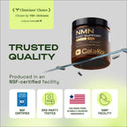 Cata-Kor NMN Supplement – 4-in-1 NAD Supplement with Quercetin | TMG | Resveratrol – NMNH Alternative – Supports Cellular Energy & NAD+ Level – 60 Capsules – Third-Party Tested (1 Pack)