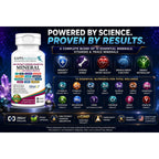 KAPPA NUTRITION Mineral 13 in 1 Advanced Complex with Albion® Chelated Minerals & MenaQ7® MK-7 Vitamin K2 | Calcium, Zinc, Selenium, Chromium, Iodine & Trace Minerals | 90 Vegan Capsules