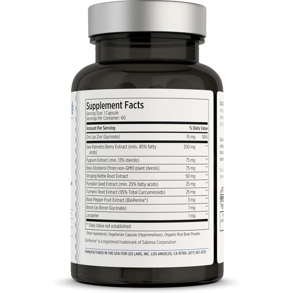 Buy now LES Labs Prostate Health â€“ Prostate Support, Urinary Tract Health, Fewer Bathroom Visits & Improved Sleep â€“ Saw Palmetto, Pygeum, Beta Sitosterol & Nettle Root â€“ Non-GMO Supplement â€“ 60 Capsules at indiglob india